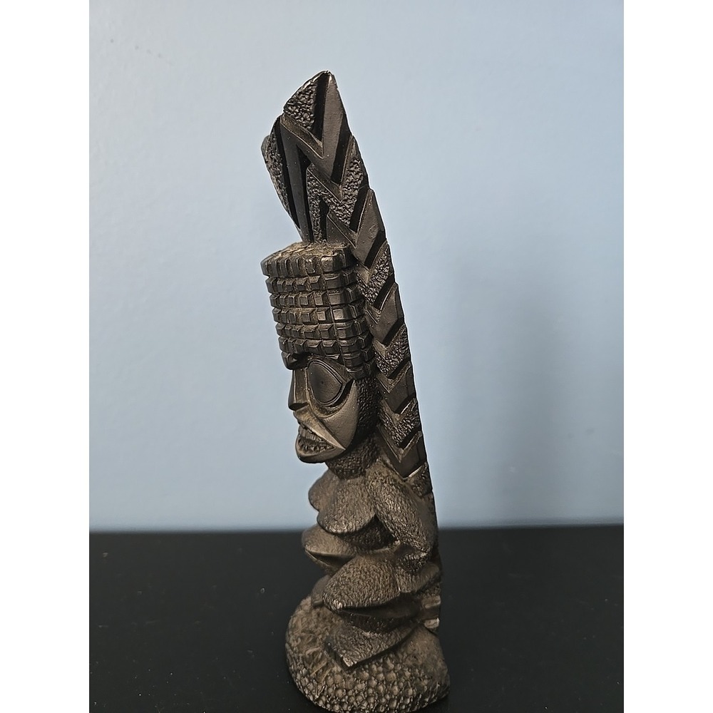 Coco Joes Kanaloa Ancient Polynesian Black Lava Tiki Statue Hawaii‎ 8" - Picture 6 of 9